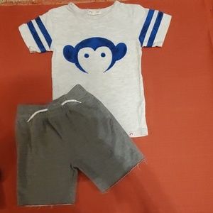 EUC Appaman matching tshirt and shorts